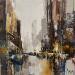 Peinture New York Fa 12 par Dessein Pierre | Tableau Figuratif Urbain Huile