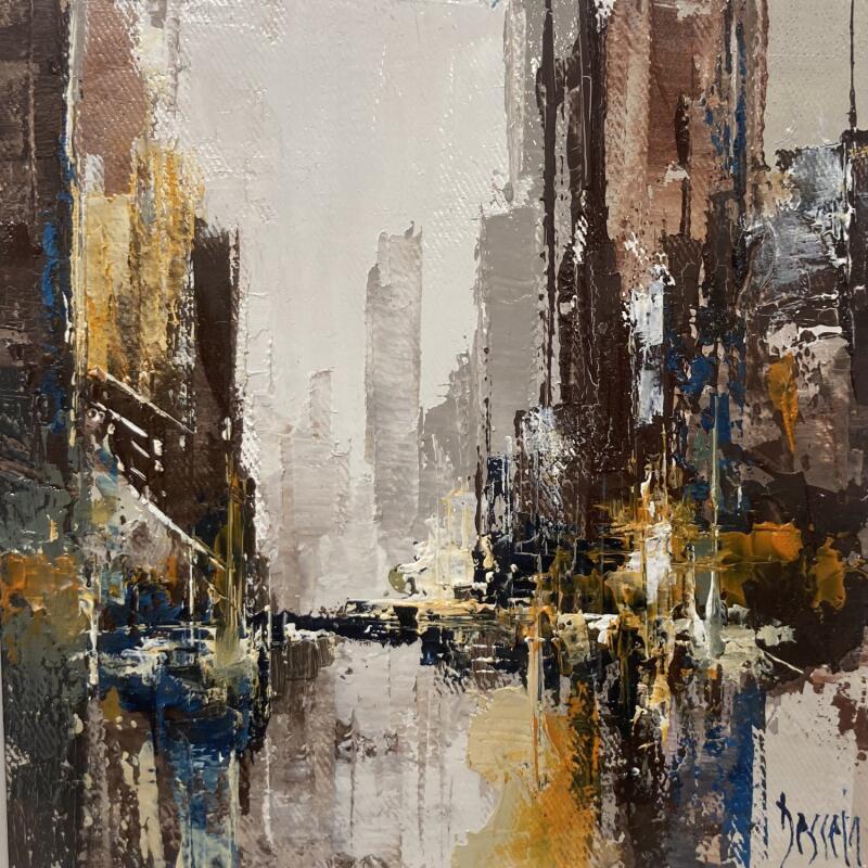 Peinture New York Fa 12 par Dessein Pierre | Tableau Figuratif Urbain Huile