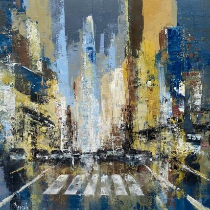 Painting 23 th Avenue by Dessein Pierre | Painting Figurative Oil Urban