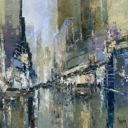 Gemälde NYC Street von Dessein Pierre | Gemälde Figurativ Öl Urban