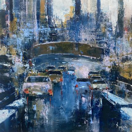 Gemälde Sous le pont von Dessein Pierre | Gemälde Figurativ Öl Urban