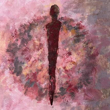 Peinture Gerbe florale par Rocco Sophie | Tableau Art Singulier Acrylique, Collage, Sable