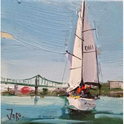 Painting Sailing by Joro | Painting Figurative Oil Urban