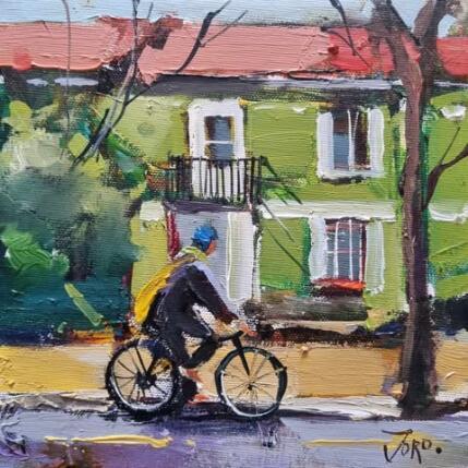 Painting Cold morning by Joro | Painting Figurative Oil Pop icons, Urban