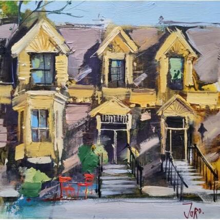 Painting Morning sun light by Joro | Painting Figurative Oil Urban