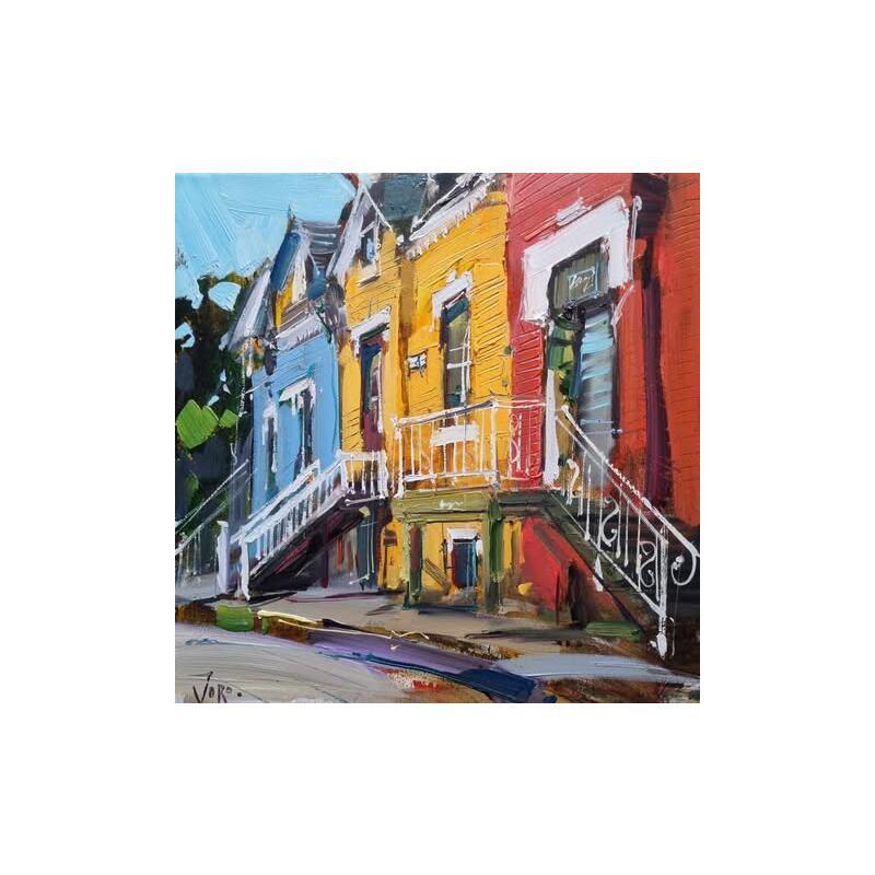 Painting Colors of Montréeal  by Joro | Painting Figurative Urban Oil