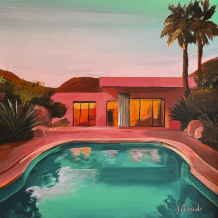 Painting DAYLIGHT REVERIE by Clavaud Morgane | Painting Figurative Acrylic Architecture, Landscapes