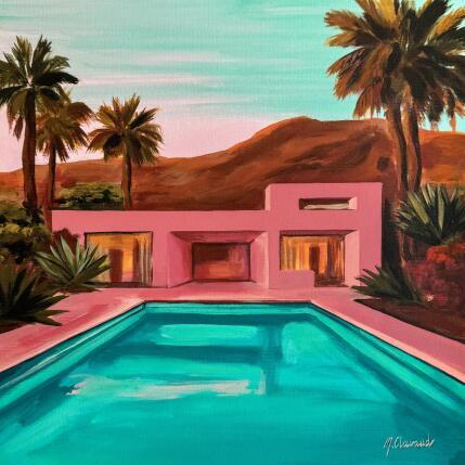 Painting HEAT AND HARMONY  by Clavaud Morgane | Painting Figurative Acrylic Architecture, Landscapes, Urban