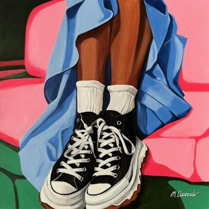 Painting CONVERSE  by Clavaud Morgane | Painting Figurative Acrylic Life style, Mode, Sport