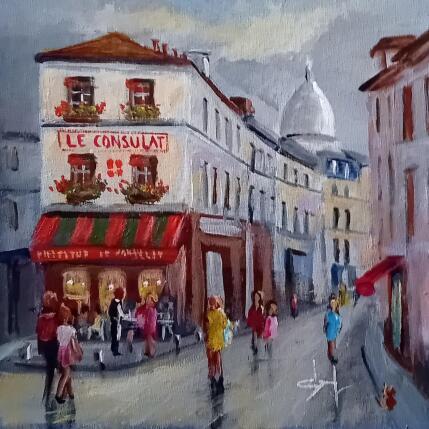 Gemälde On s'arrête au Consulat à Montmartre ce soir  von Degabriel Véronique | Gemälde