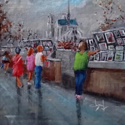 Gemälde Les bouquinistes  von Degabriel Véronique | Gemälde