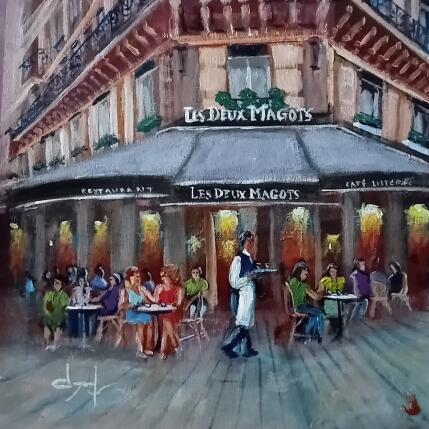 Gemälde Brasserie des deux magots à Paris  von Degabriel Véronique | Gemälde