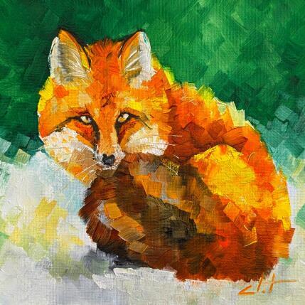 Peinture Marylou  par CLOT | Tableau Figuratif Huile Animaux