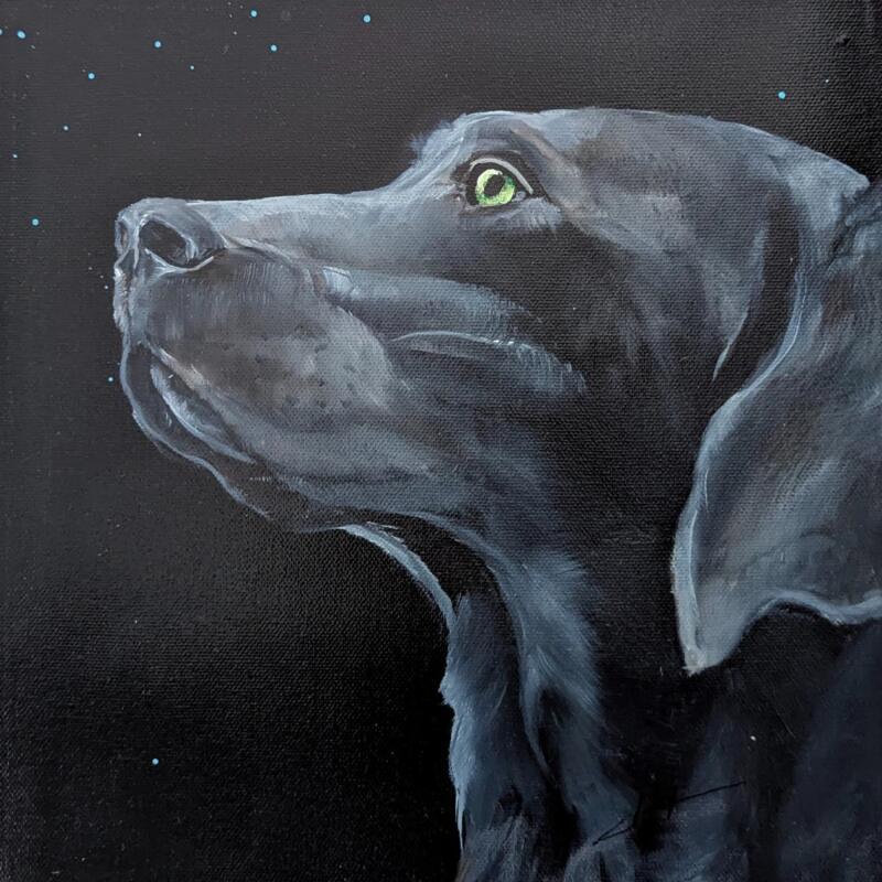 Peinture Max par CLOT | Tableau Figuratif Animaux Huile