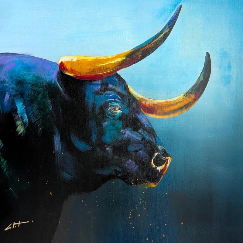 Peinture Benoît  par CLOT | Tableau Figuratif Animaux Acrylique