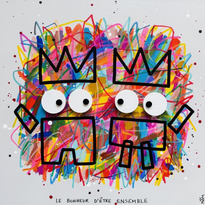 Painting LE BONHEUR by Mam | Painting Pop-art Portrait Pop icons Life style Acrylic