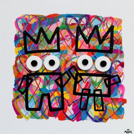 Painting Potes in love by Mam | Painting Pop-art Acrylic Life style, Minimalist, Pop icons