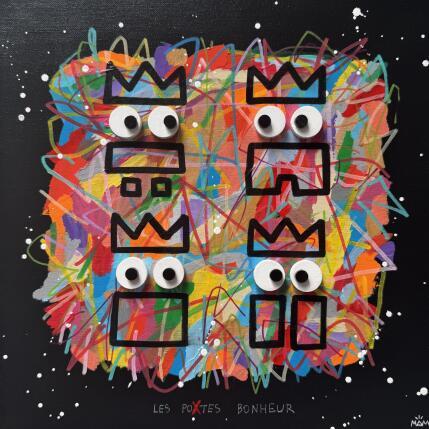 Peinture LES 4 POTOS par Mam | Tableau Pop-art Acrylique Icones Pop