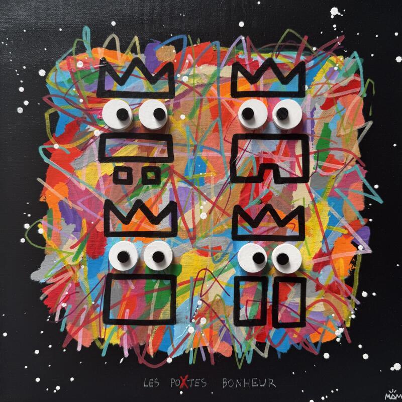 Peinture LES 4 POTOS par Mam | Tableau Pop-art Icones Pop Acrylique