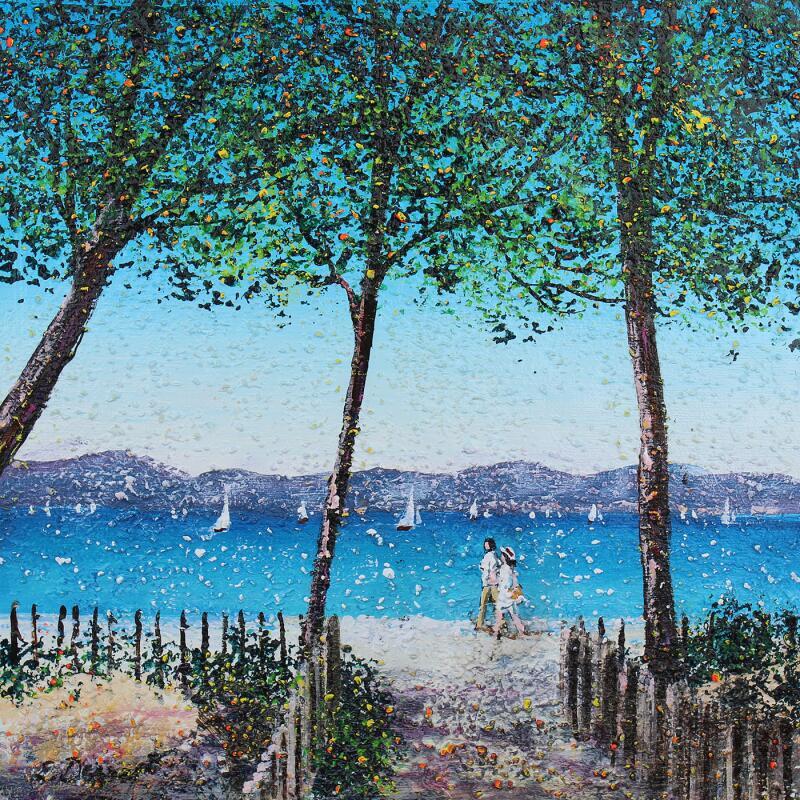 Painting En amoureux dans le sud de la France by Dessapt Elika | Painting Impressionism Acrylic Sand