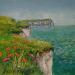 Painting Coquelicots à Criel by Sannier Daniel | Painting Impressionism Landscapes Oil