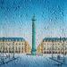 Painting Vendome - Paris by Dessapt Elika | Painting Impressionism Acrylic Sand