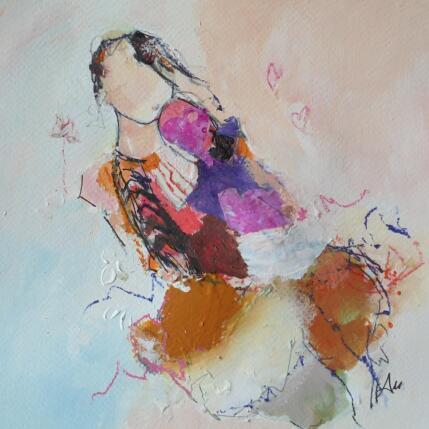 Peinture Siloé par Han | Tableau Figuratif Acrylique, Collage Portraits