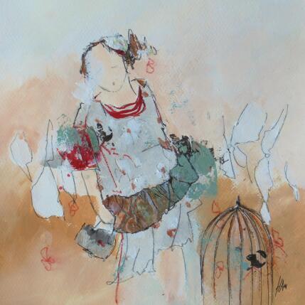 Peinture Soa par Han | Tableau Figuratif Acrylique, Collage Portraits