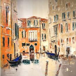 Peinture Immobile dans son voyage par Rousseau Patrick | Tableau Figuratif Huile Urbain