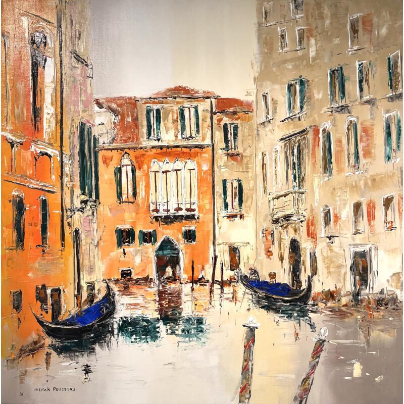 Peinture Immobile dans son voyage par Rousseau Patrick | Tableau Figuratif Urbain Huile