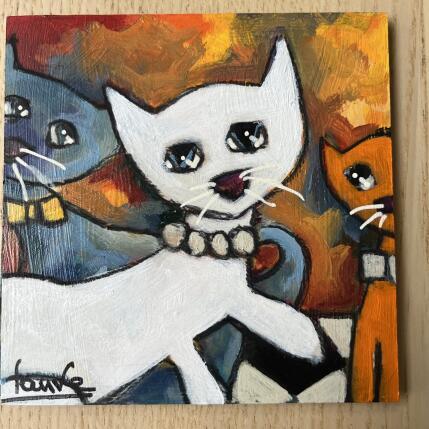 Gemälde Blanche au yeux bleus  von Fauve | Gemälde