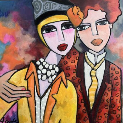 Peinture Toi et moi par Fauve | Tableau Figuratif Acrylique Scènes de vie