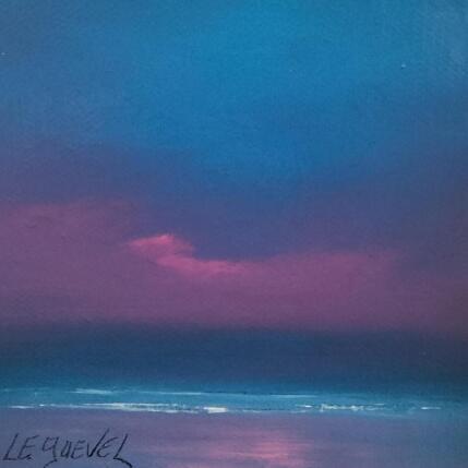 Painting Un soir au large by Le Guével Frédéric | Painting Figurative Oil Marine