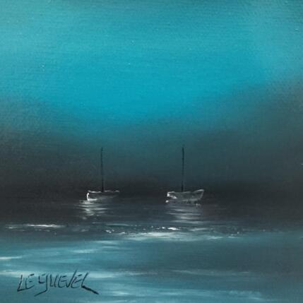Painting Quiétude by Le Guével Frédéric | Painting Figurative Oil Marine