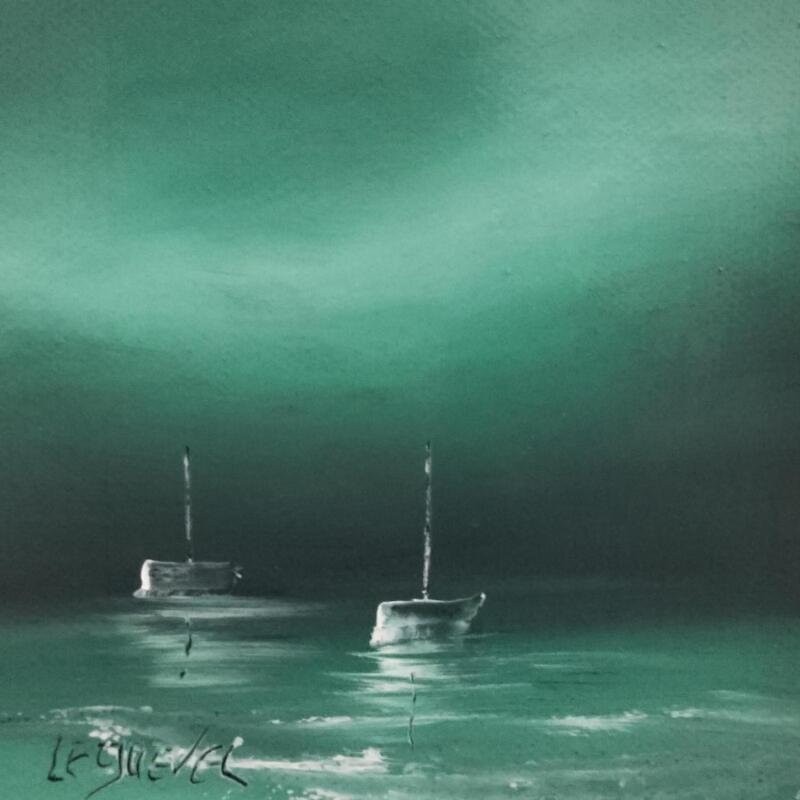 Peinture Pleine mer par Le Guével Frédéric | Tableau Figuratif Marine Huile
