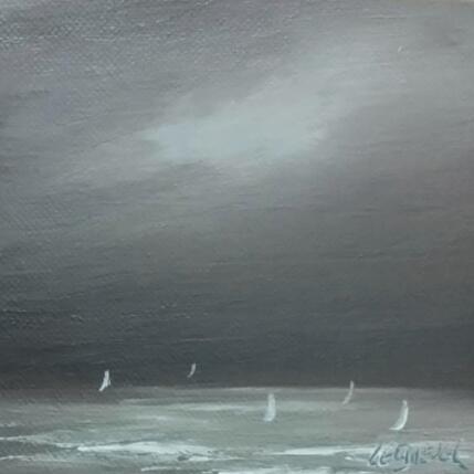 Peinture Régate  par Le Guével Frédéric  | Tableau Figuratif Huile Marine