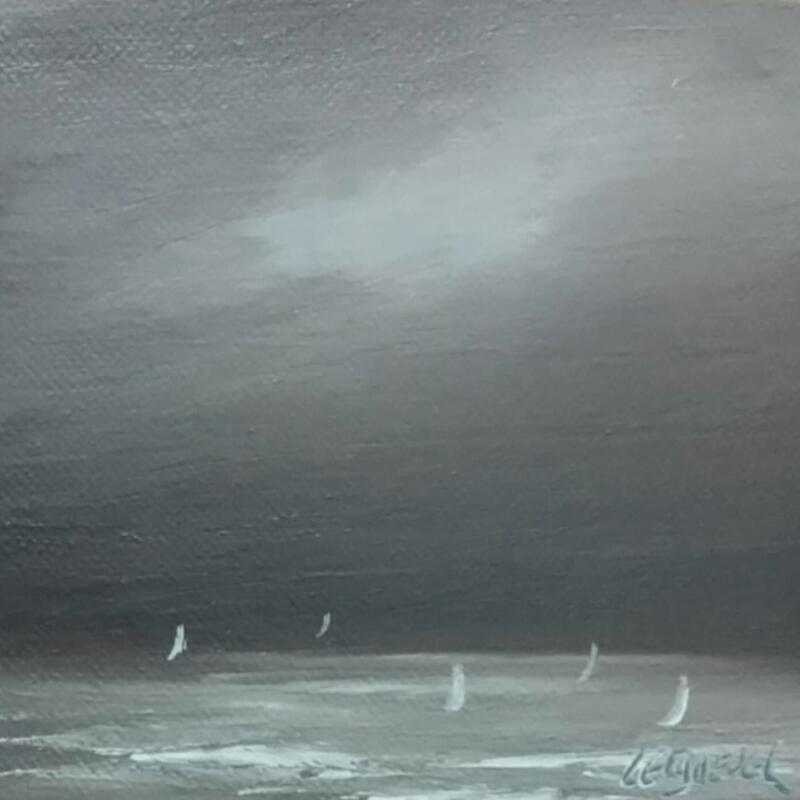 Painting Régate by Le Guével Frédéric | Painting Figurative Marine Oil