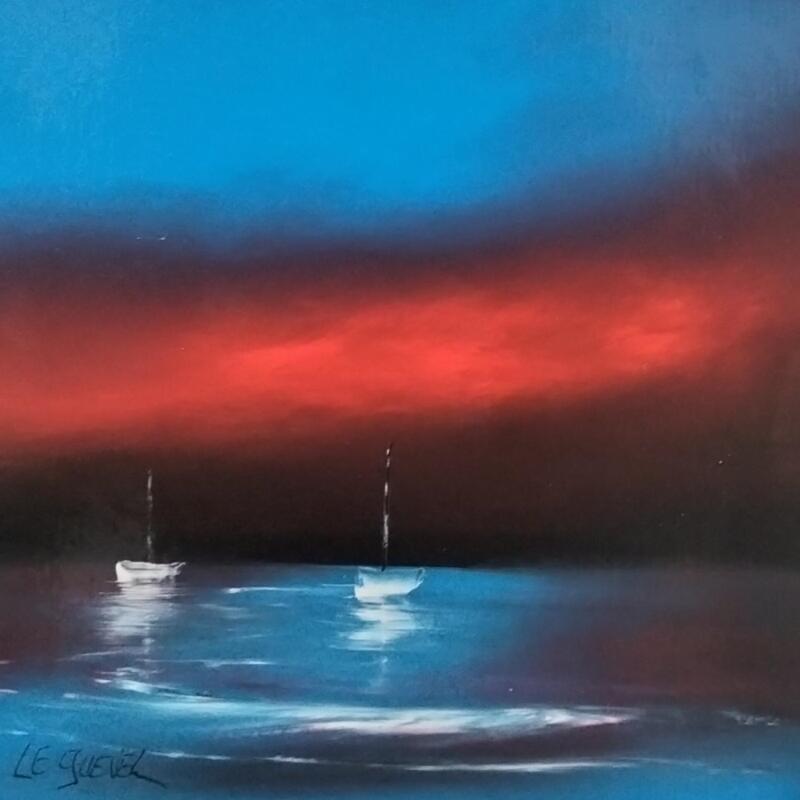 Painting L'impossible rêve by Le Guével Frédéric | Painting Figurative Marine Oil