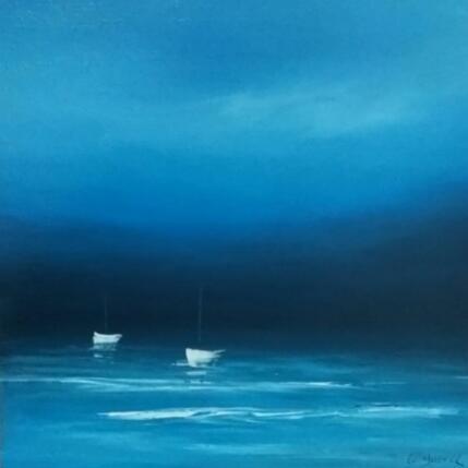 Painting Un soir en mer by Le Guével Frédéric  | Painting Figurative Oil Marine