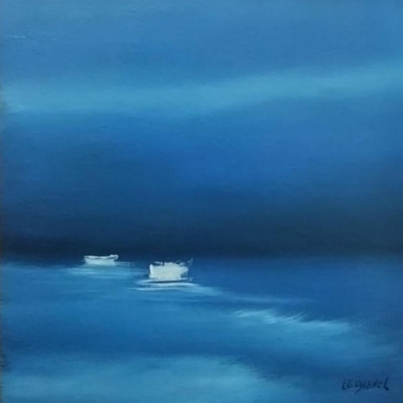 Painting Retour de pêche  by Le Guével Frédéric  | Painting Figurative Marine Oil