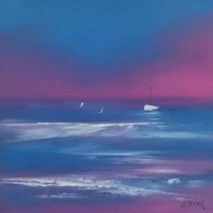 Painting Promenade en mer  by Le Guével Frédéric  | Painting Figurative Oil Marine