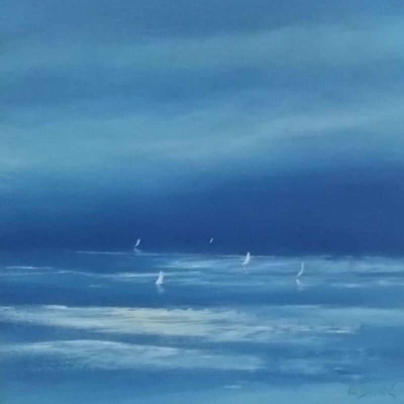 Painting Sérénité  by Le Guével Frédéric  | Painting Figurative Marine Oil