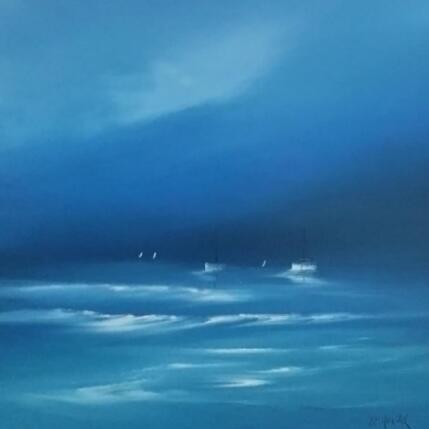 Peinture Azur par Le Guével Frédéric | Tableau Figuratif Huile Marine