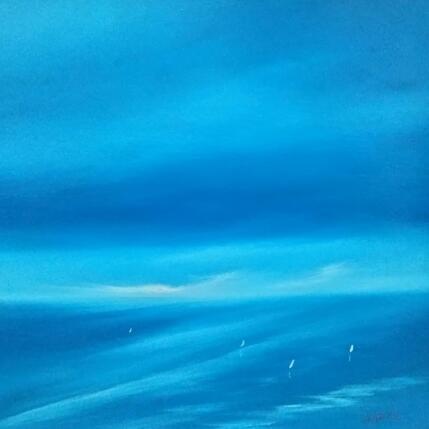 Painting Vue de haut  by Le Guével Frédéric  | Painting Figurative Oil Marine