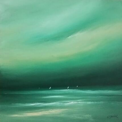 Peinture Vert chaud par Le Guével Frédéric | Tableau Figuratif Huile Marine