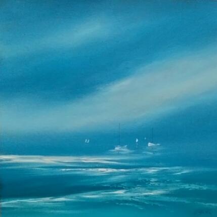 Peinture Le matin calme par Le Guével Frédéric | Tableau Figuratif Huile Marine