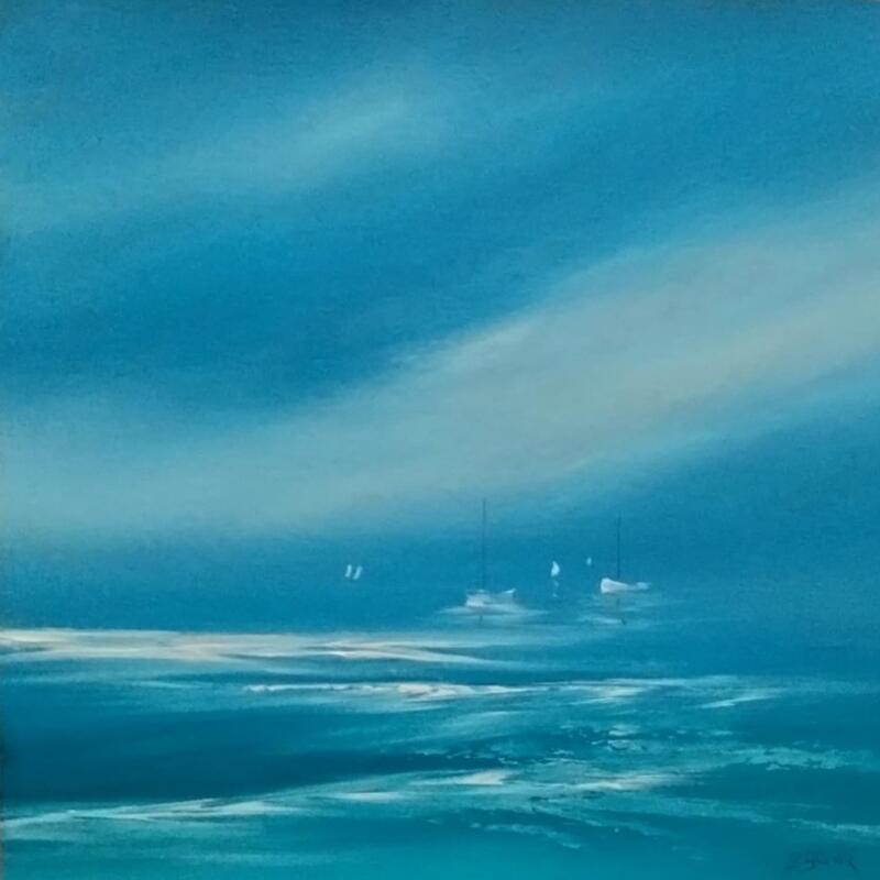 Gemälde Le matin calme  von Le Guével Frédéric  | Gemälde Figurativ Marine Öl