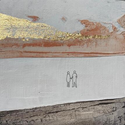 Painting AUTOMNE by Roma Gaia | Painting Subject matter Acrylic, Sand Minimalist