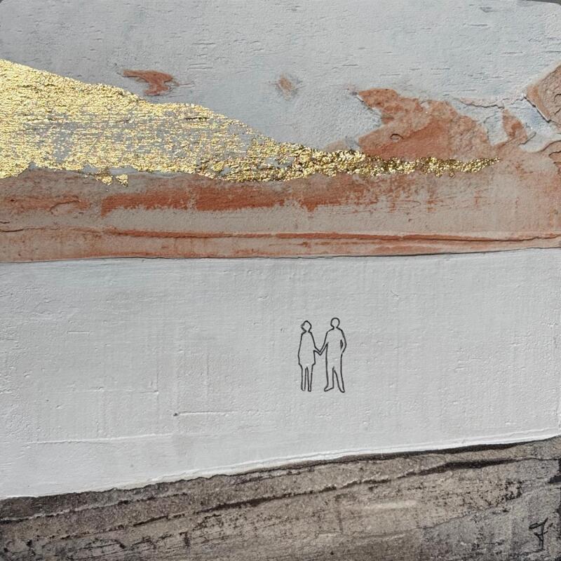 Pintura AUTOMNE por Roma Gaia | Pintura Tema Minimalista Acrílico Arena