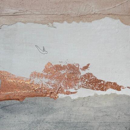 Peinture CALL par Roma Gaia | Tableau Matiérisme Acrylique, Sable Minimaliste